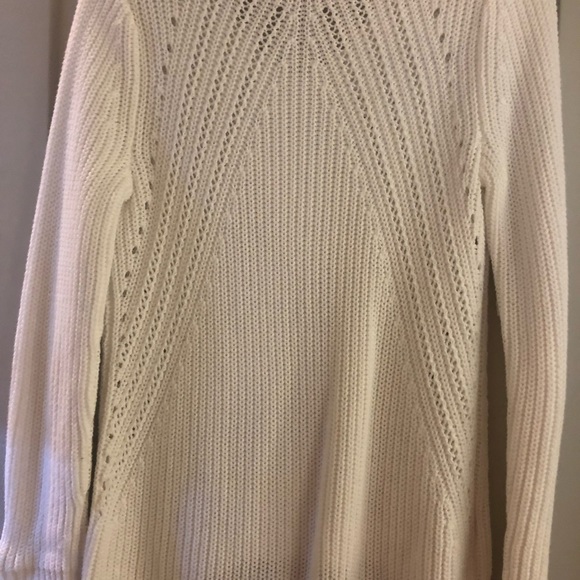 LOFT white cable knit sweater - Picture 4 of 5